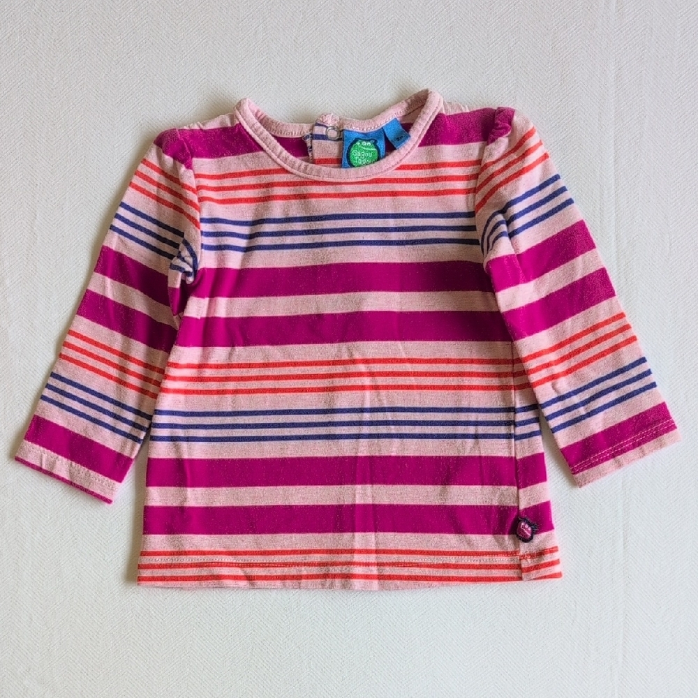 gagou tagou colorful stripes cotton long sleeve shirt 3 months baby girl